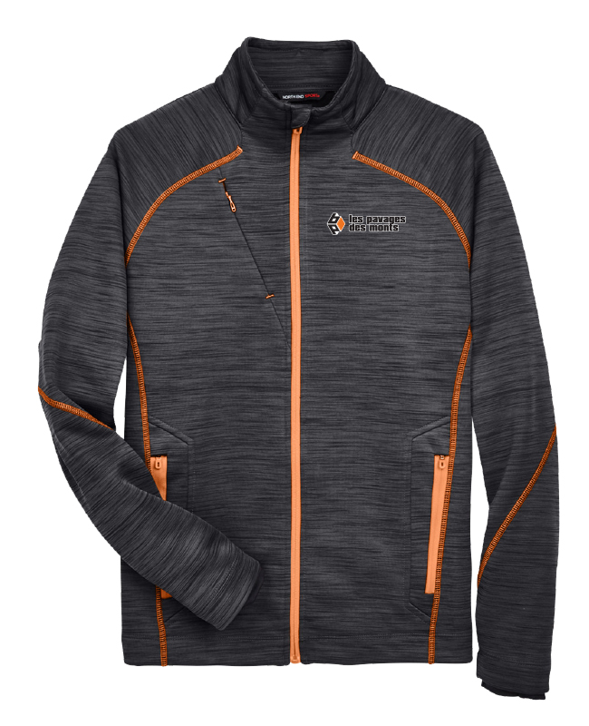 Les pavages des monts - 88697 veste softshell homme (CARBON/ORANGE) - BR. 12903 (AVG)