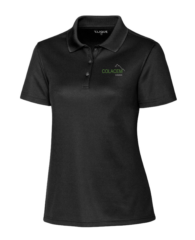 Colacem - LQK00063 polo manches courtes femme (NOIR) - SE. S14392 (AVG)