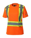 Pavex - 11-662R t-shirt avec bandes réfléchissantes femme (ORANGE FLUO) - DTF. DTF-194 (MG)