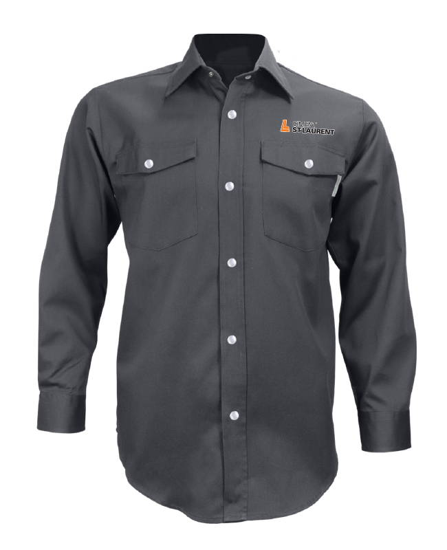 Ciment Saint-Laurent - 625 chemise de travail manches longues homme (GRIS) - BR. 14160 (AVG)