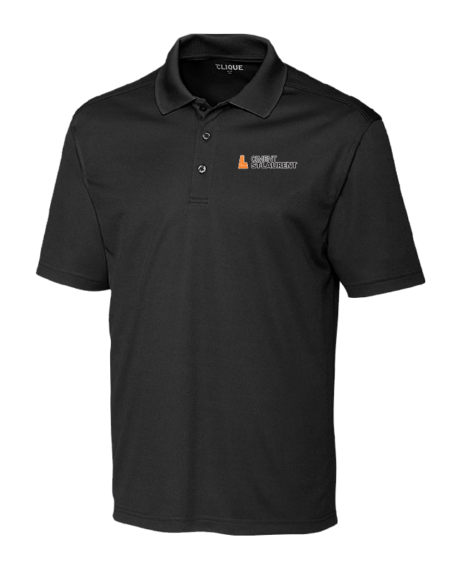 Ciment Saint-Laurent - MQK00075 polo manches courtes homme (NOIR) - BR. 14160 (AVG)