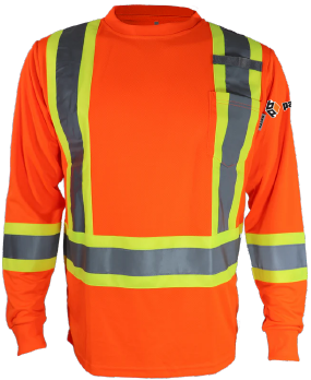 Pavex - STX4LS T-shirt Hi-viz 4po manche longue - DTF. DTF-194 (MG)