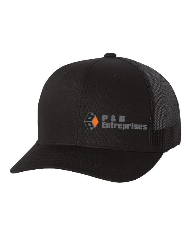 P & B Entreprises - 6606 casquette Yupoong (NOIR) - BRC. 12900-3 (AVG)