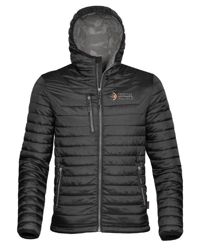 Pavages Rimouski - AFP-1 manteau matelassé homme (NOIR/CHARBON) - BR. 12901 (AVG)