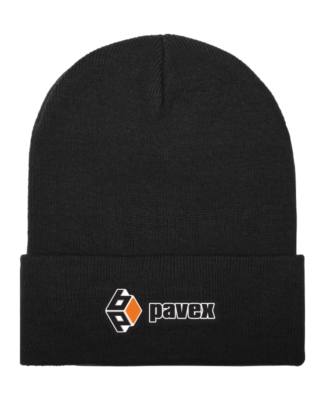 Pavex - 101 tuque à rebord (NOIR) - BR. 12902-2 (AV)