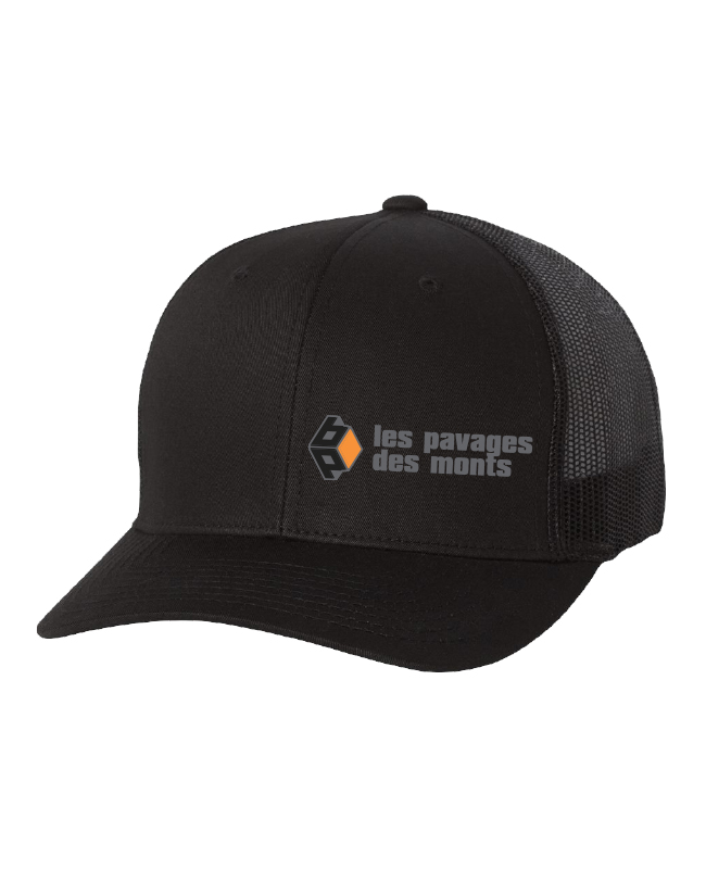 Les pavages des monts - 6606 casquette Yupoong (NOIR) - BRC. 12903-3 (AVG)