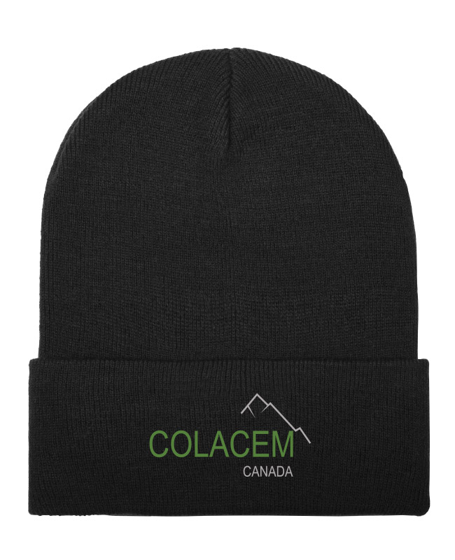 Colacem - 101 tuque à rebord (NOIR) - BR. 13162 (AV)