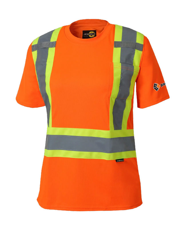 Pavex - 11-662R t-shirt avec bandes réfléchissantes femme (ORANGE FLUO) - DTF. DTF-194 (MG)