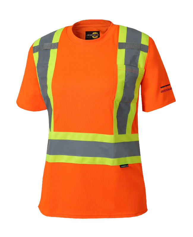 Eastern Ontario Ready Mix - 11-662R t-shirt avec bandes réfléchissantes femme (ORANGE FLUO) - DTF. DTF-196 (MG)