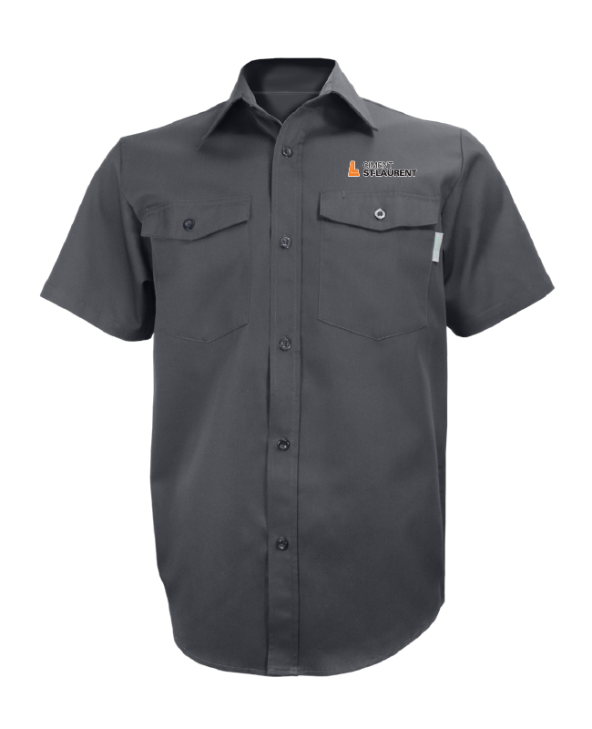 Ciment Saint-Laurent - 650 chemise de travail manches courtes homme (GRIS) - BR. 14160 (AVG)