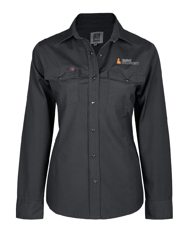 Ciment Saint-Laurent - PF430 chemise Pilote & Filles manches longues (NOIR) - BR. 14160 (AVG)