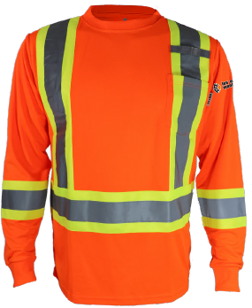 Les Entreprises Mont-Sterling - STX4LS T-shirt Hi-viz 4po manche longue - DTF. DTF-189 (MG)